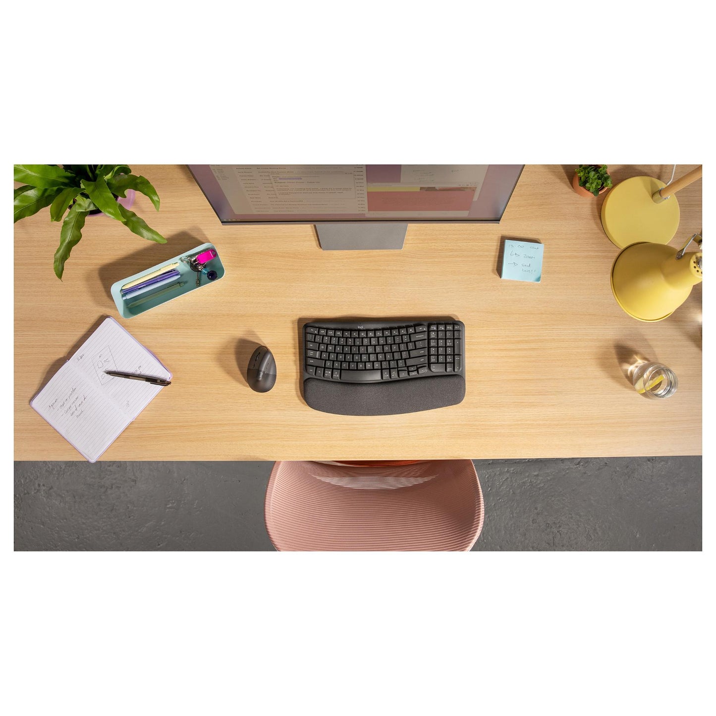Logitech Lift Vertical Ergonomic Mouse - Vertikal für Linkshänder