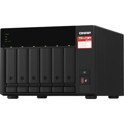 QNAP TS-673A NAS-Server 6Schächte AMD Ryzen Embedded V1500B 2.2 GHz SATA 6Gb/s