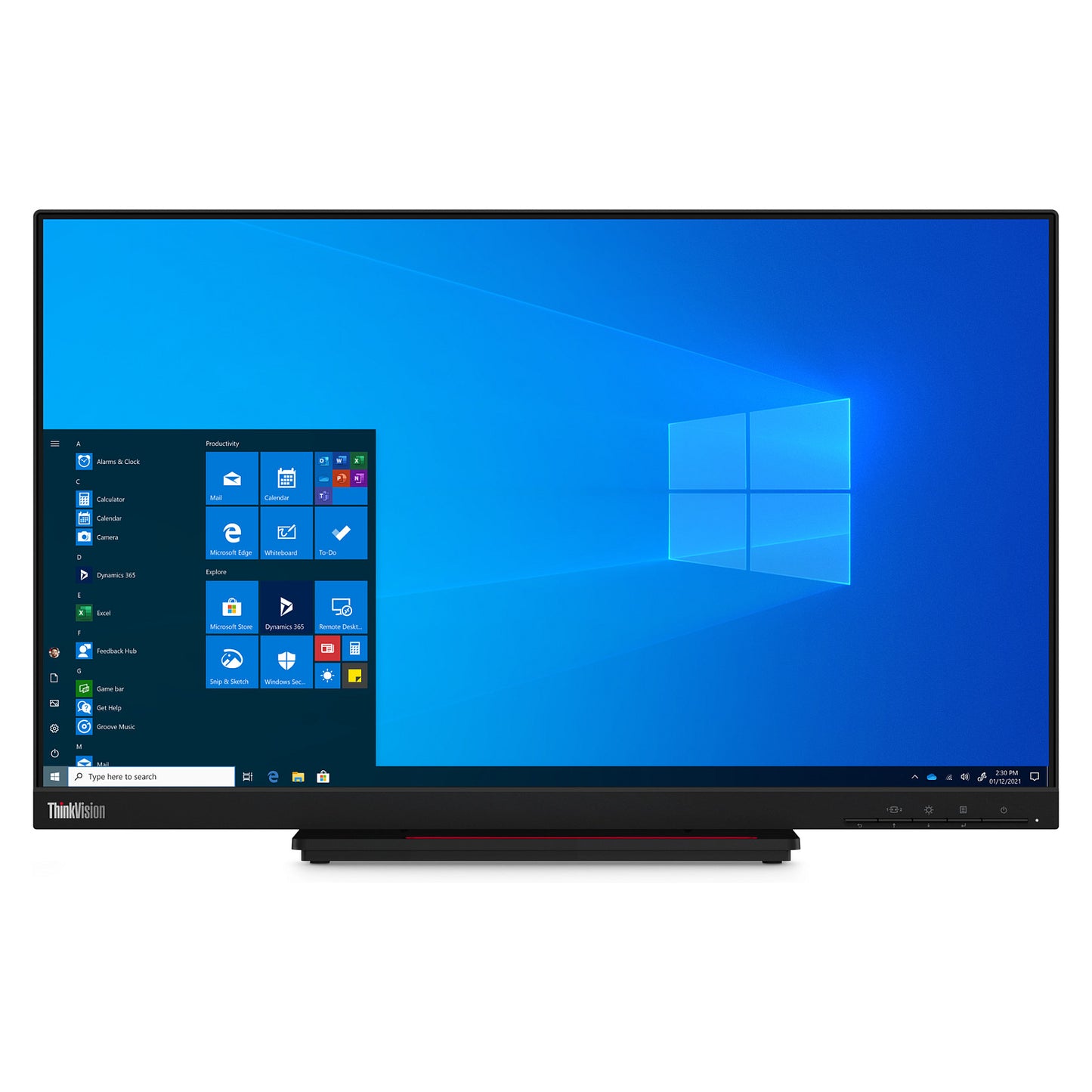 60,5cm/23,8" (1920x1080) Lenovo ThinkVision T24t-20 16:9 FHD IPS 4ms 60Hz HDMI DisplayPort USB-C USB Touch