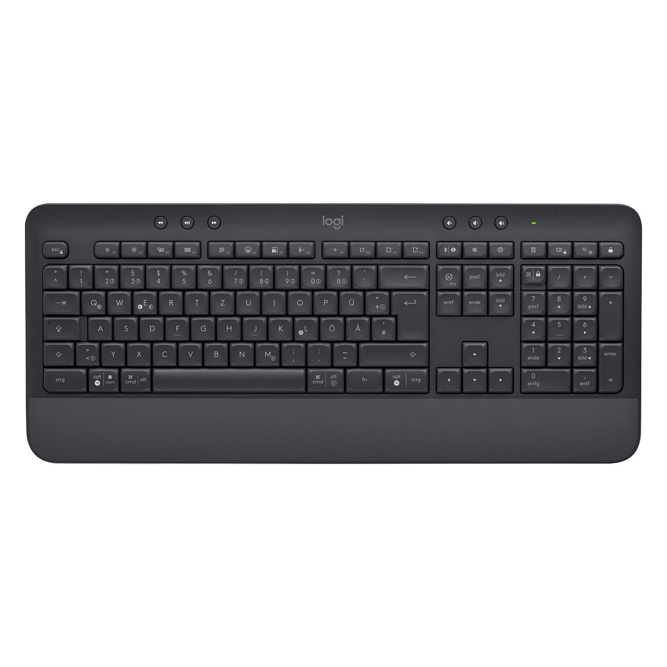 Logitech MK650 Advanced - Tastatur-und-Maus-Set - kabellos - 2,4 GHz - Graphite QWERTZ DE