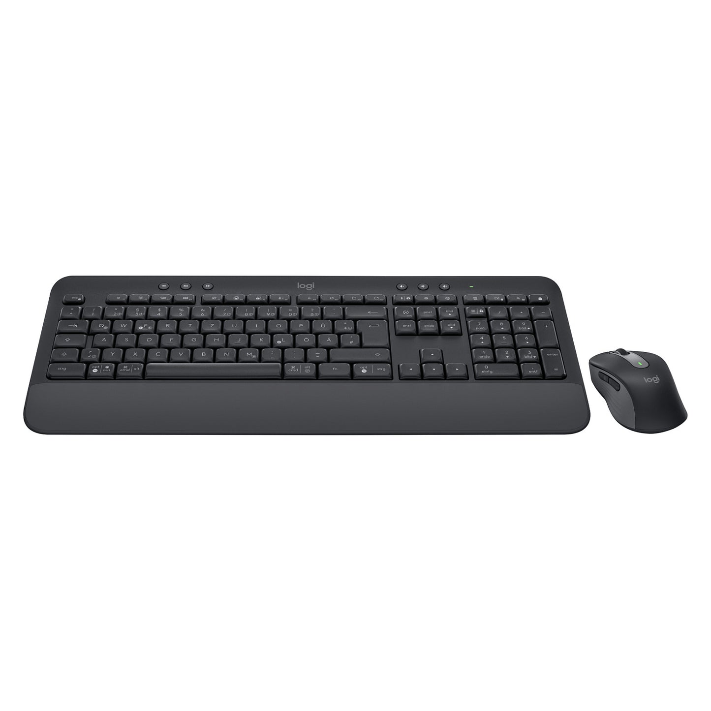 Logitech MK650 Advanced - Tastatur-und-Maus-Set - kabellos - 2,4 GHz - Graphite QWERTZ DE