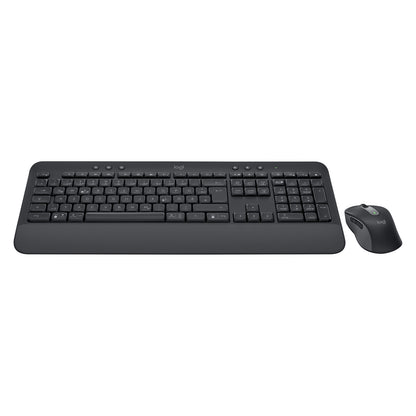 Logitech MK650 Advanced - Tastatur-und-Maus-Set - kabellos - 2,4 GHz - Graphite QWERTZ DE