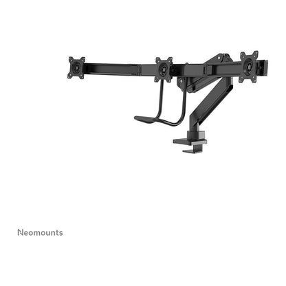 Neomounts NM-D775DX3BLACK Tischhalterung mit Tischhalterungsgriff für drei Flachbildschirme bis 27" (68.6 cm)