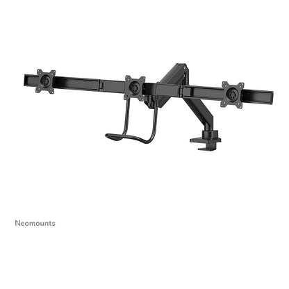 Neomounts NM-D775DX3BLACK Tischhalterung mit Tischhalterungsgriff für drei Flachbildschirme bis 27" (68.6 cm)