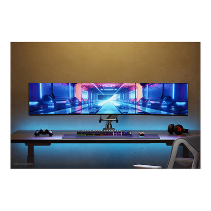 Neomounts NM-D775DX3BLACK Tischhalterung mit Tischhalterungsgriff für drei Flachbildschirme bis 27" (68.6 cm)