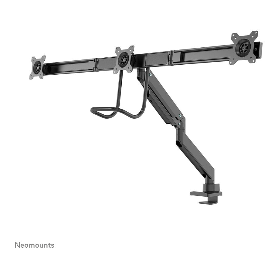 Neomounts NM-D775DX3BLACK Tischhalterung mit Tischhalterungsgriff für drei Flachbildschirme bis 27" (68.6 cm)