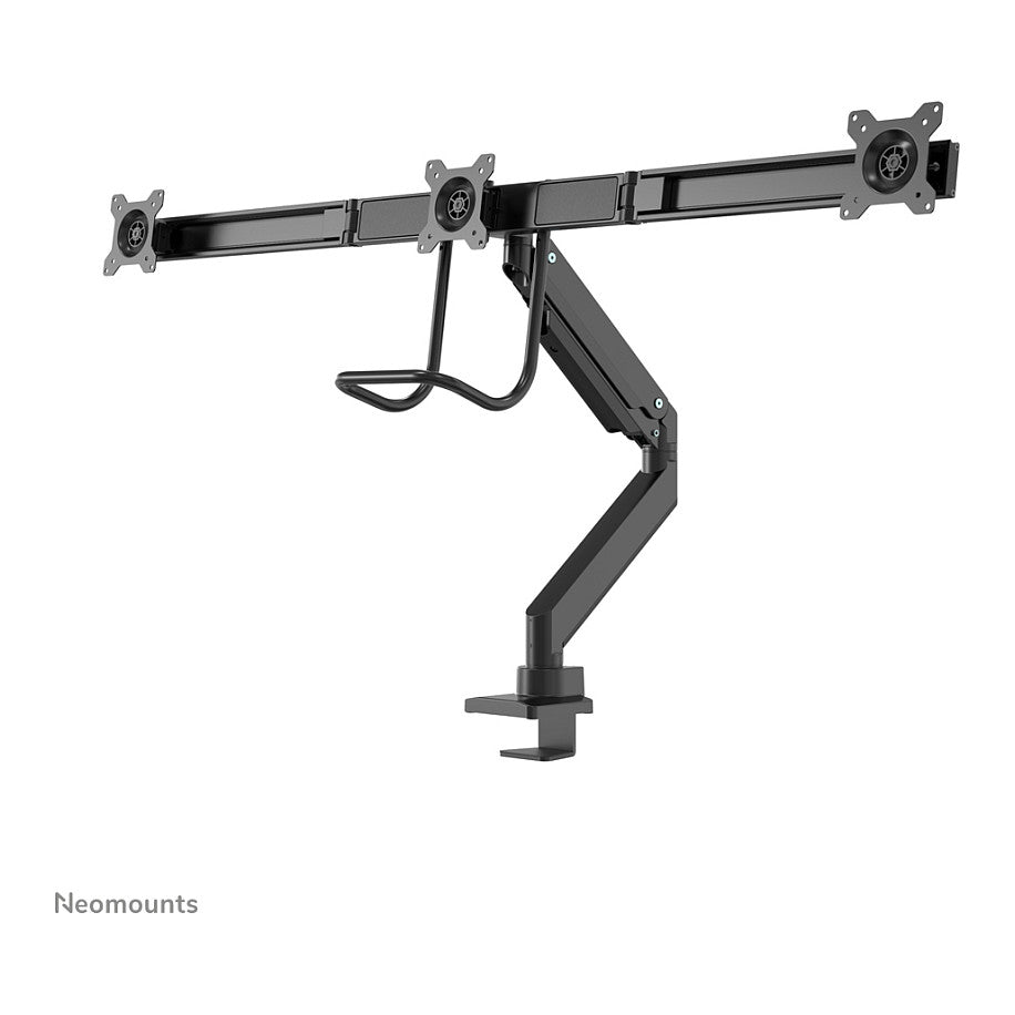 Neomounts NM-D775DX3BLACK Tischhalterung mit Tischhalterungsgriff für drei Flachbildschirme bis 27" (68.6 cm)
