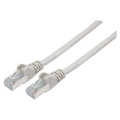 Intellinet Network Patch Cable, Cat6, 3m, Grey, Copper, S/FTP, LSOH / LSZH, PVC, RJ45, Gold Plated Contacts, Snagless, Booted, Polybag - Patch-Kau