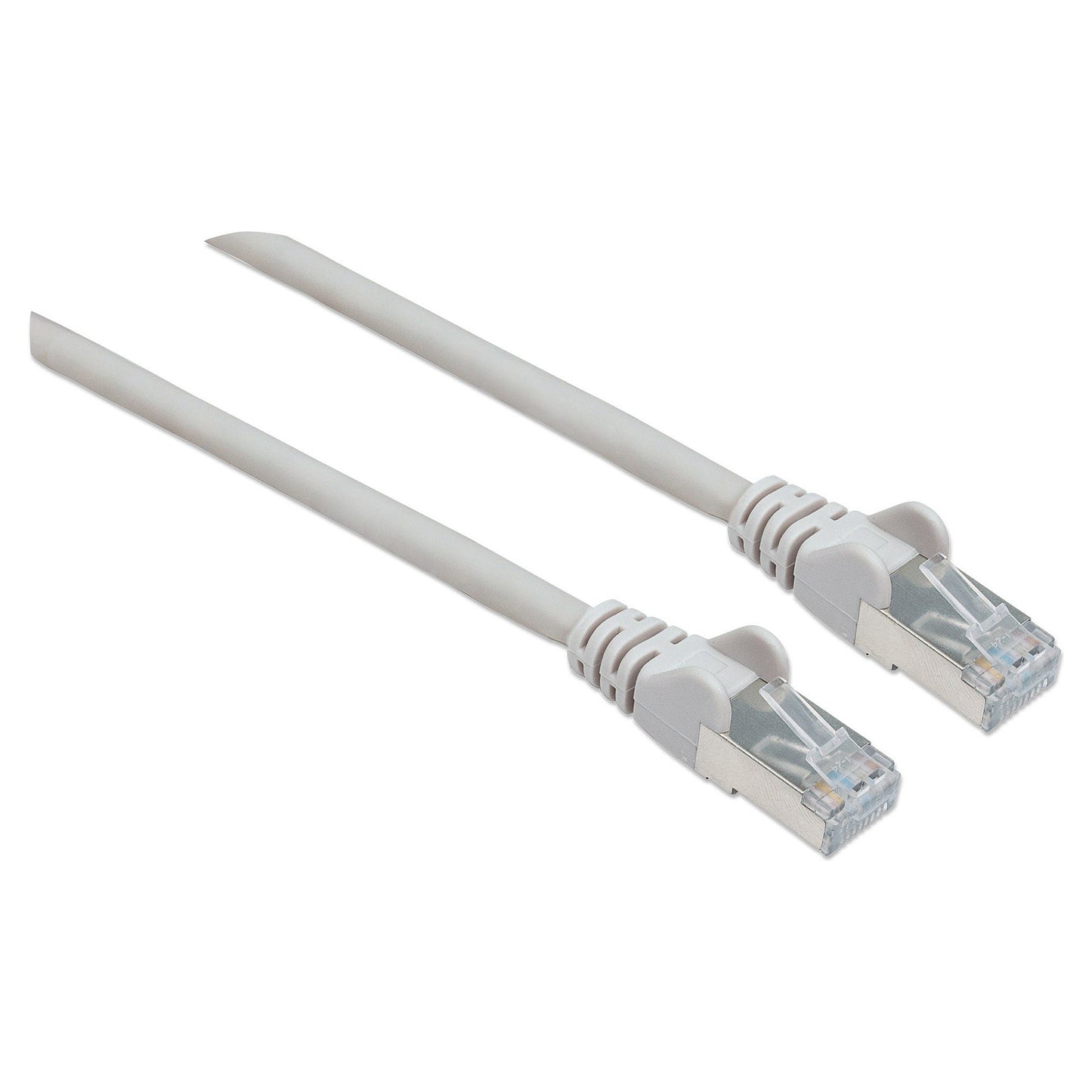 Intellinet Network Patch Cable, Cat6, 3m, Grey, Copper, S/FTP, LSOH / LSZH, PVC, RJ45, Gold Plated Contacts, Snagless, Booted, Polybag - Patch-Kau
