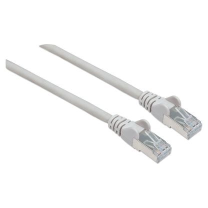 Intellinet Network Patch Cable, Cat6, 3m, Grey, Copper, S/FTP, LSOH / LSZH, PVC, RJ45, Gold Plated Contacts, Snagless, Booted, Polybag - Patch-Kau
