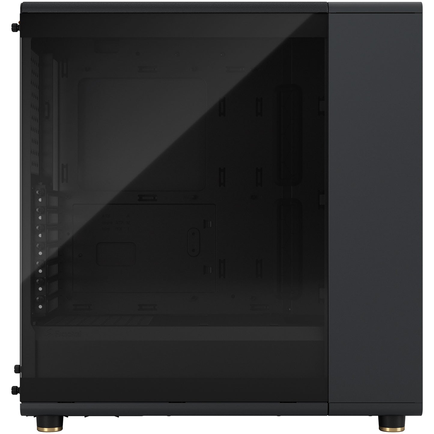 Midi Fractal Design North Charcoal Black Window Clear