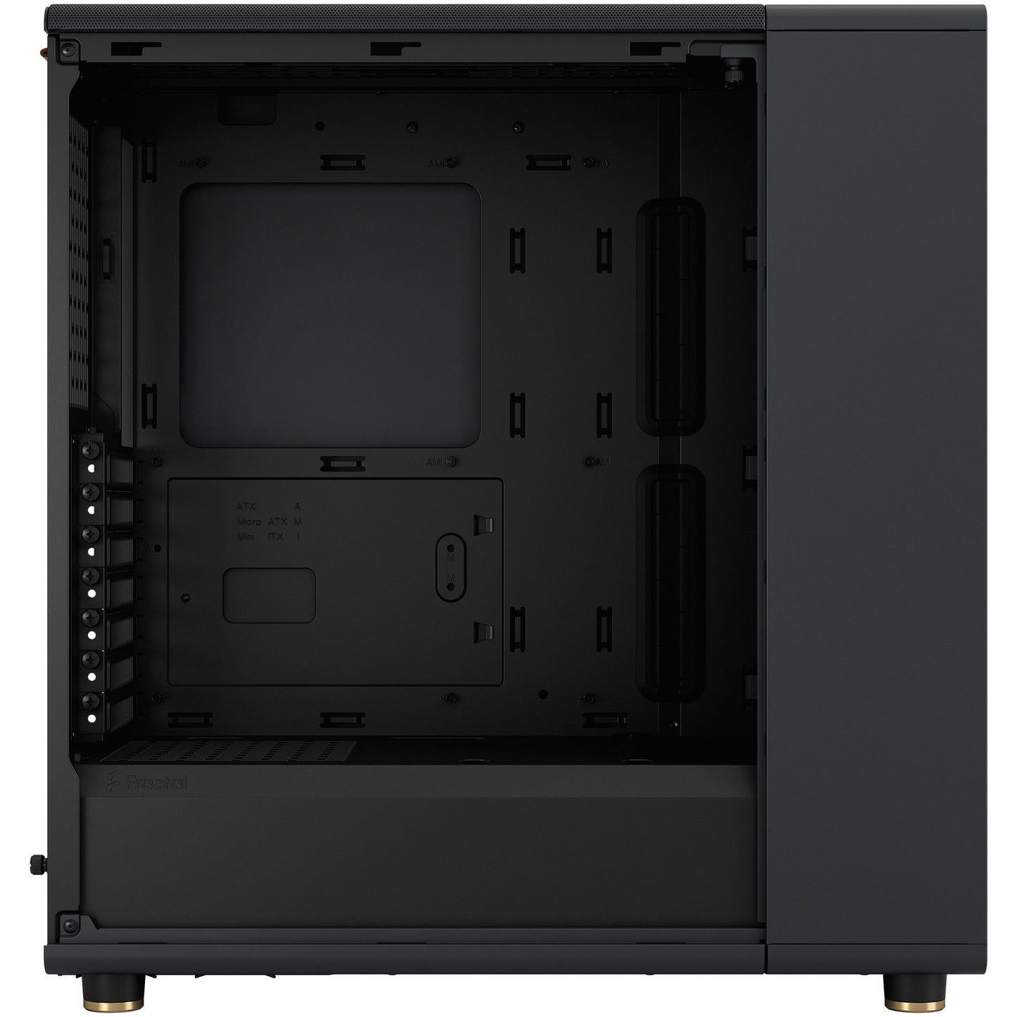 Midi Fractal Design North Charcoal Black Window Clear