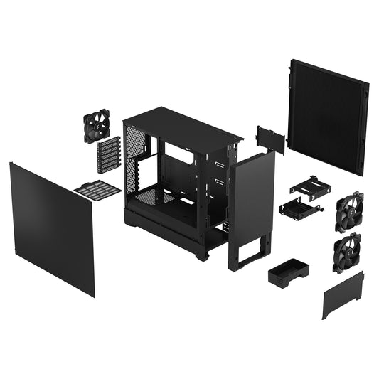 Midi Fractal Design Pop Silent Black Solid
