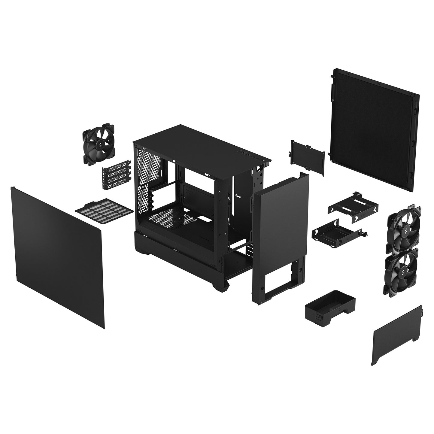 Midi Fractal Design Pop Mini Silent Black Solid