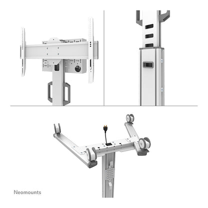 Neomounts FL50S-825WH1 mobiler Bodenständer für 37-75" Bildschirme - Weiß