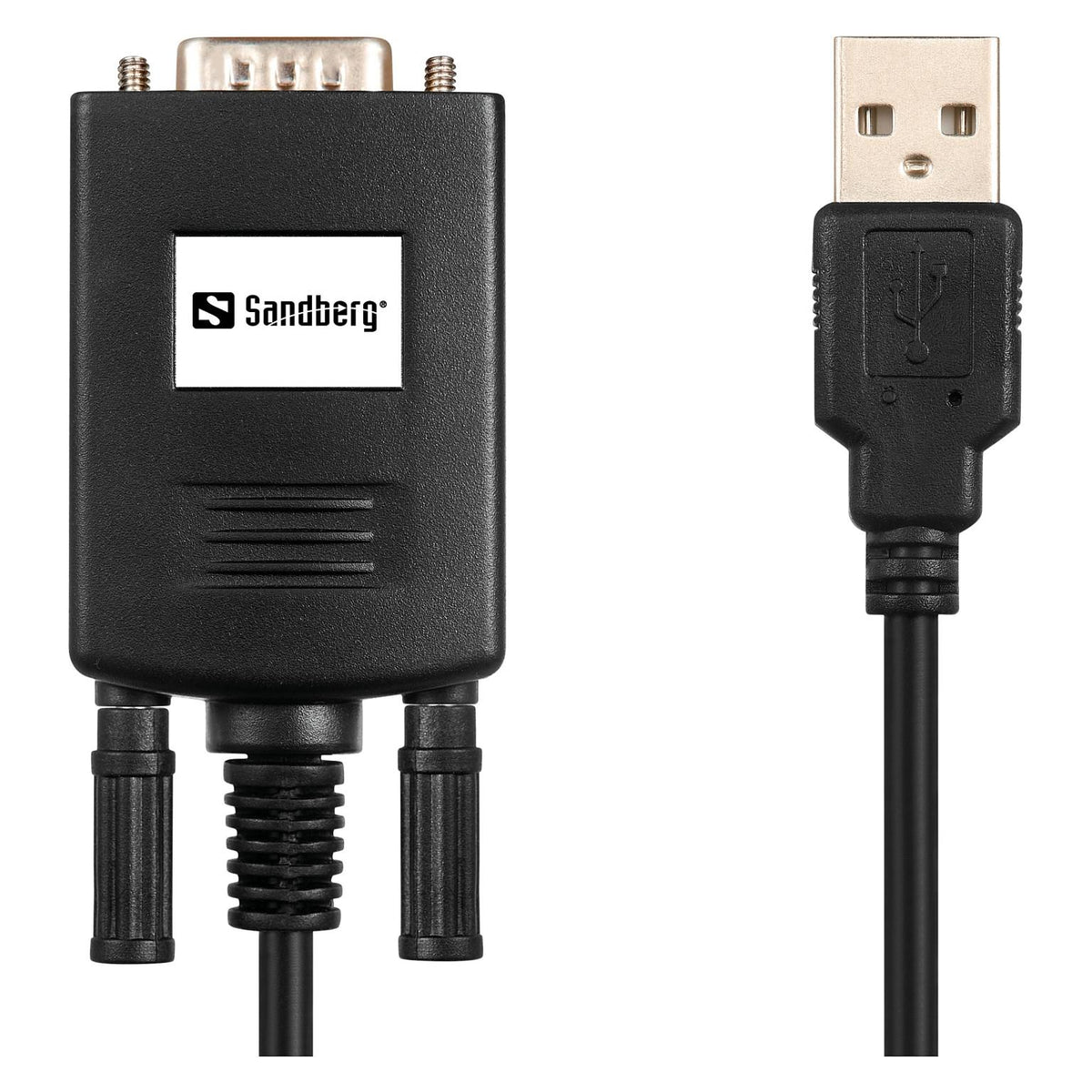 SANDBERG USB to Serial Link - USB Type-A - RS232 - 0,3 m - Schwarz