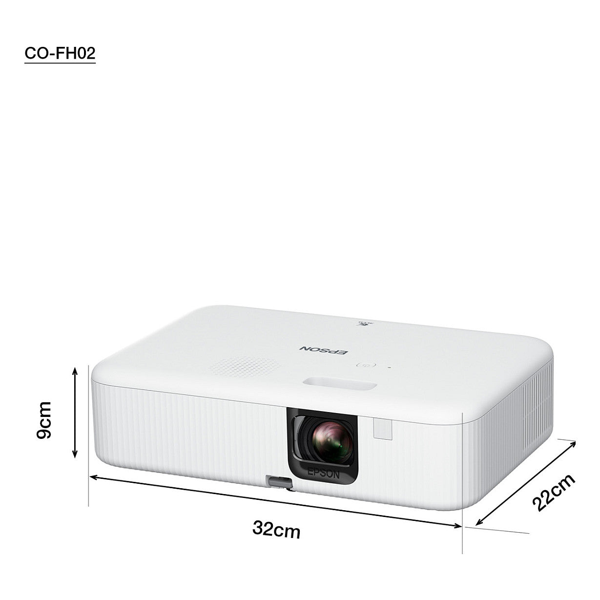(1920x1080) Epson CO-FH02 3000-Lumen 16:9 HDMI 2xUSB Speaker White