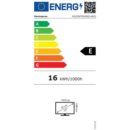 Hannspree 54.6cm (21.5") HO220PTA 16:9 M-TOUCH VGA+HDMI+DP retail