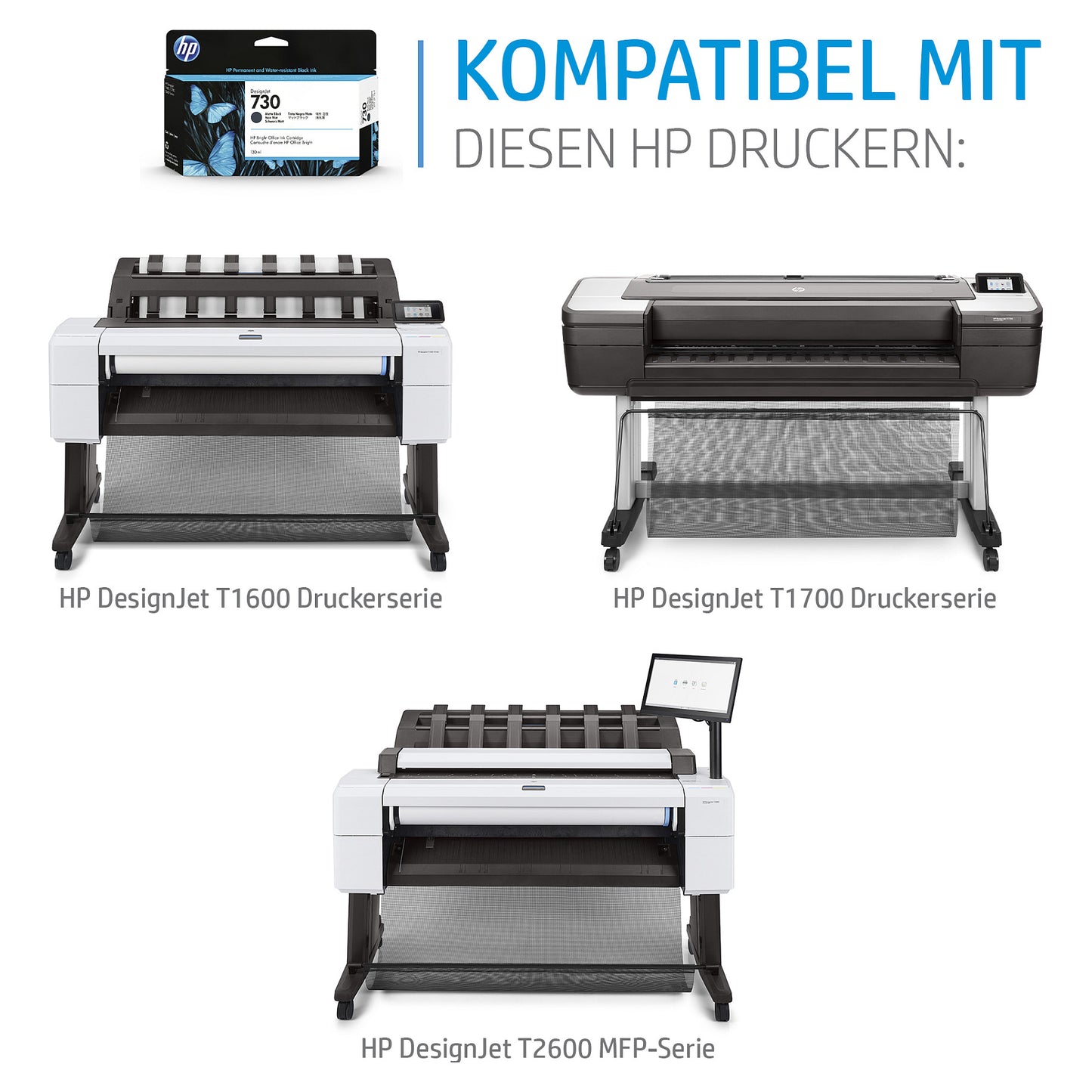 HP 730 130 ml Tinte Gelb