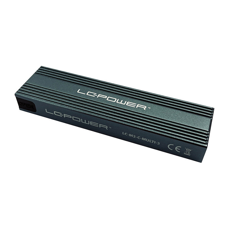 M.2 LC-M2-C-MULTI-3 LC-Power USB3.2 M.2-SSD-Gehäuse (NVMe & SATA)