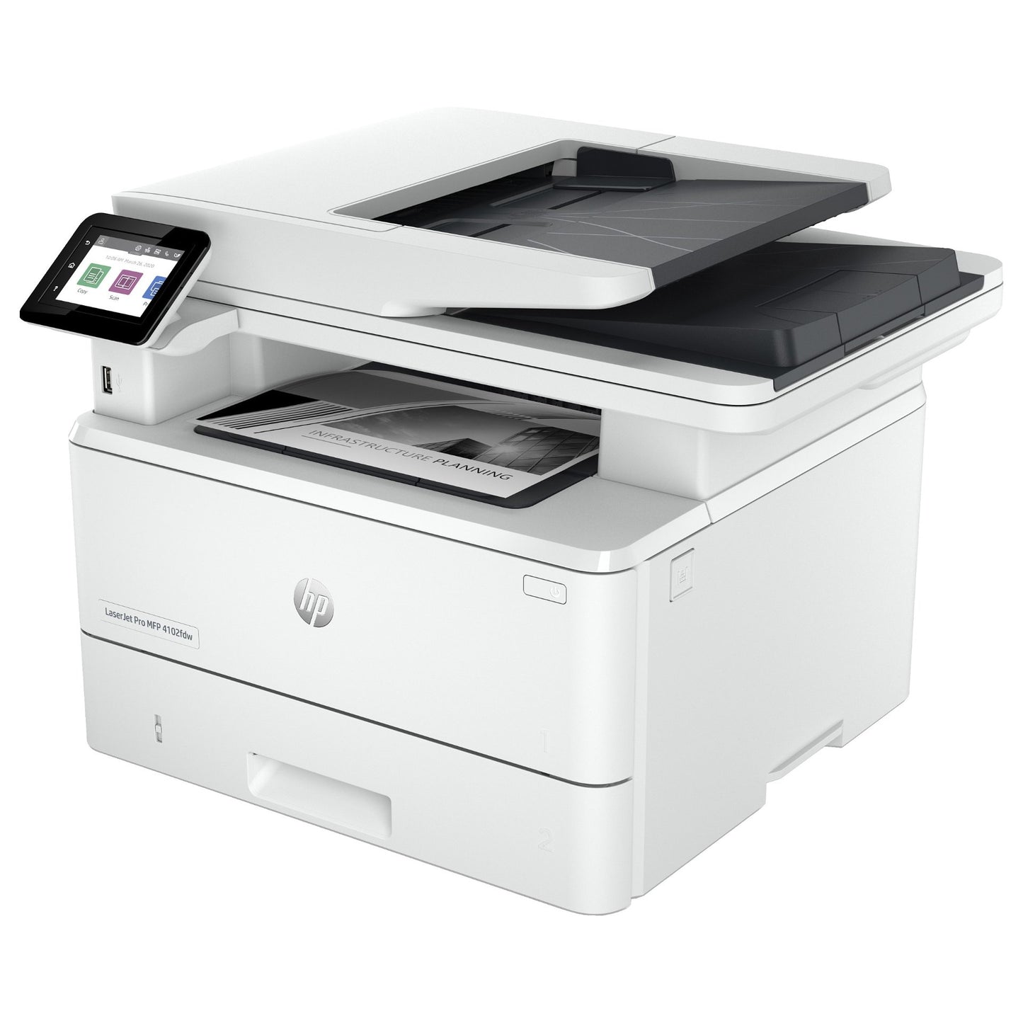 L HP LaserJet Pro MFP 4102DW S/W-Laserdrucker 3in1 40S.Min/ A4 LAN WLAN ADF Duplex