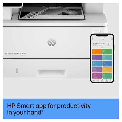 L HP LaserJet Pro MFP 4102DW S/W-Laserdrucker 3in1 40S.Min/ A4 LAN WLAN ADF Duplex