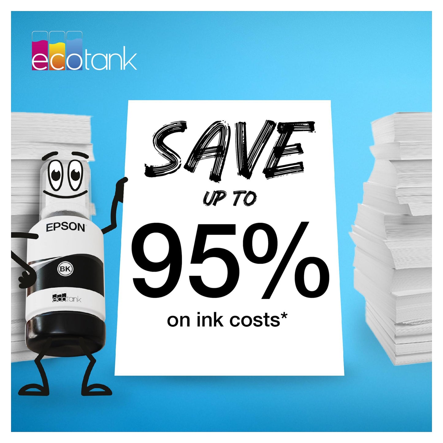 Epson Tinte 104 EcoTank C13T00P640 4er Multipack (BKMCY) bis zu 7.500 Seiten