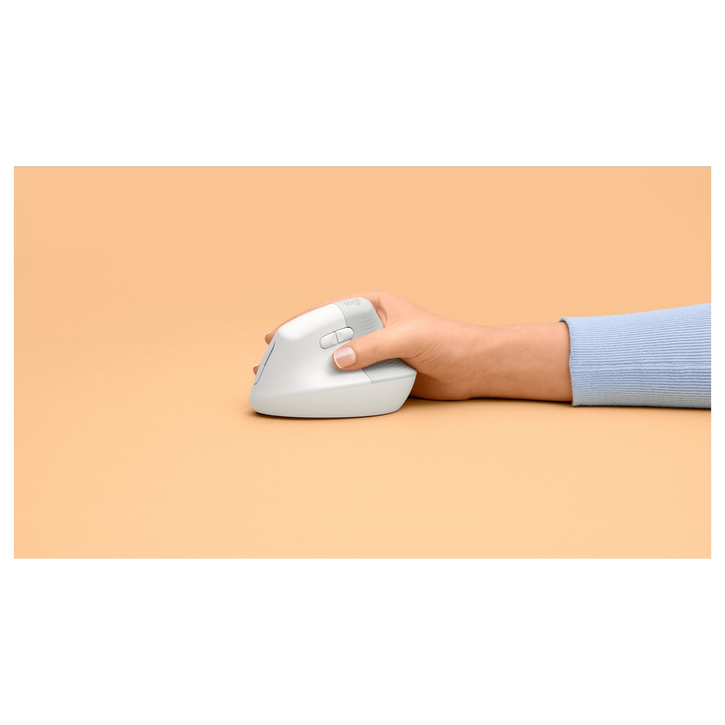 Logitech Lift Vertical Ergonomic wireless off-white