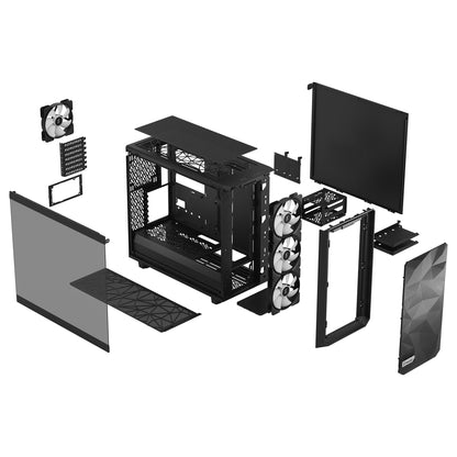 Midi Fractal Design Meshify 2 Lite RGB Black Window