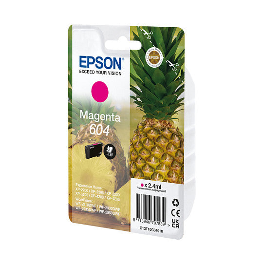 Epson Tinte 604 C13T10G34010 Magenta bis zu 130 Seiten