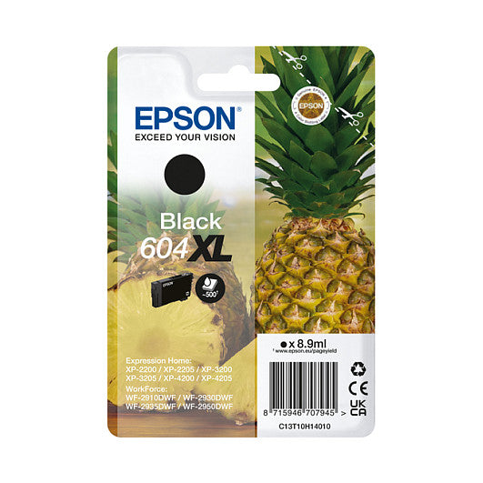 Epson Tinte 604XL C13T10H14010 Schwarz bis zu 500 Seiten