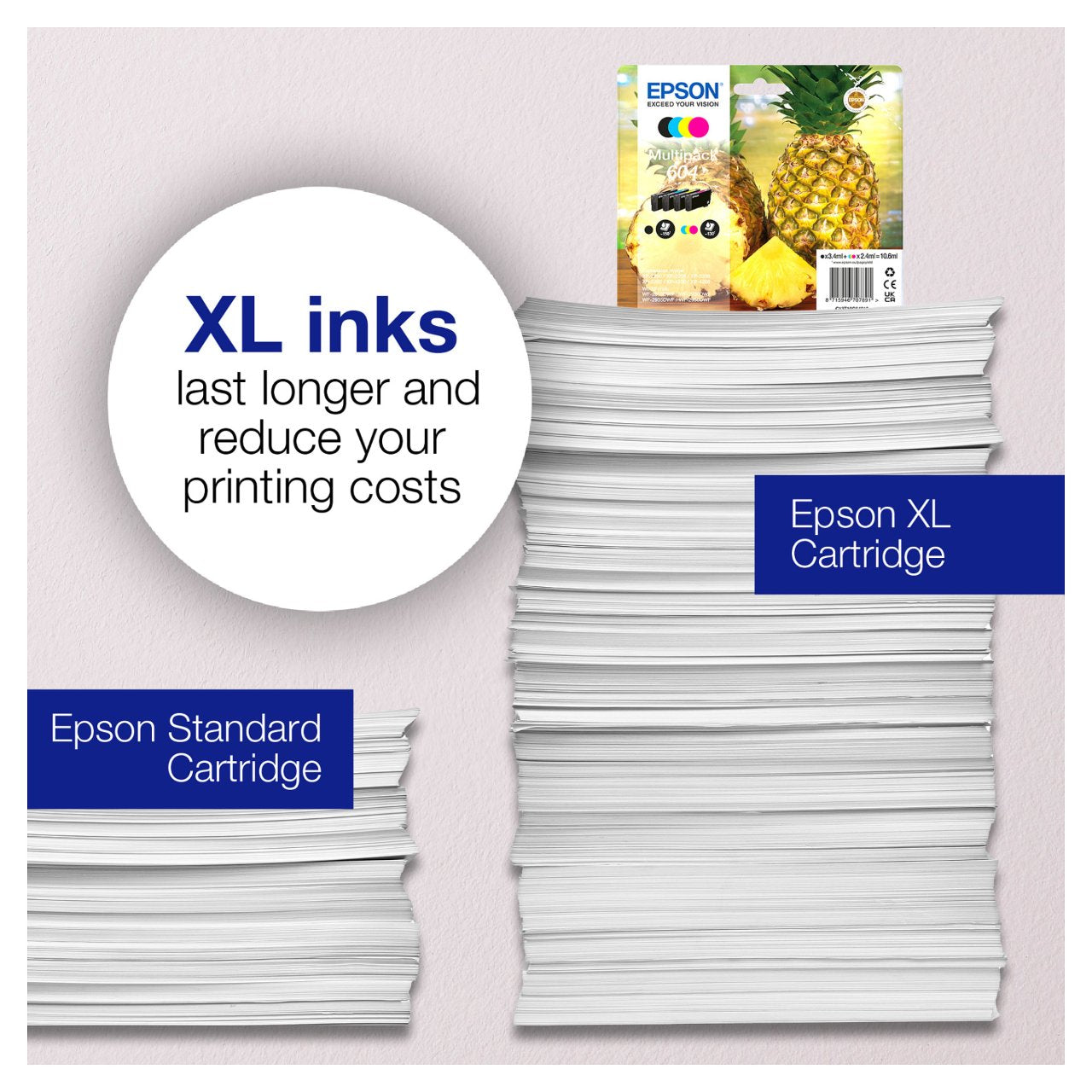 Epson Tinte 604XL C13T10H64010 Multipack (BKMCY) bis zu 350 Seiten