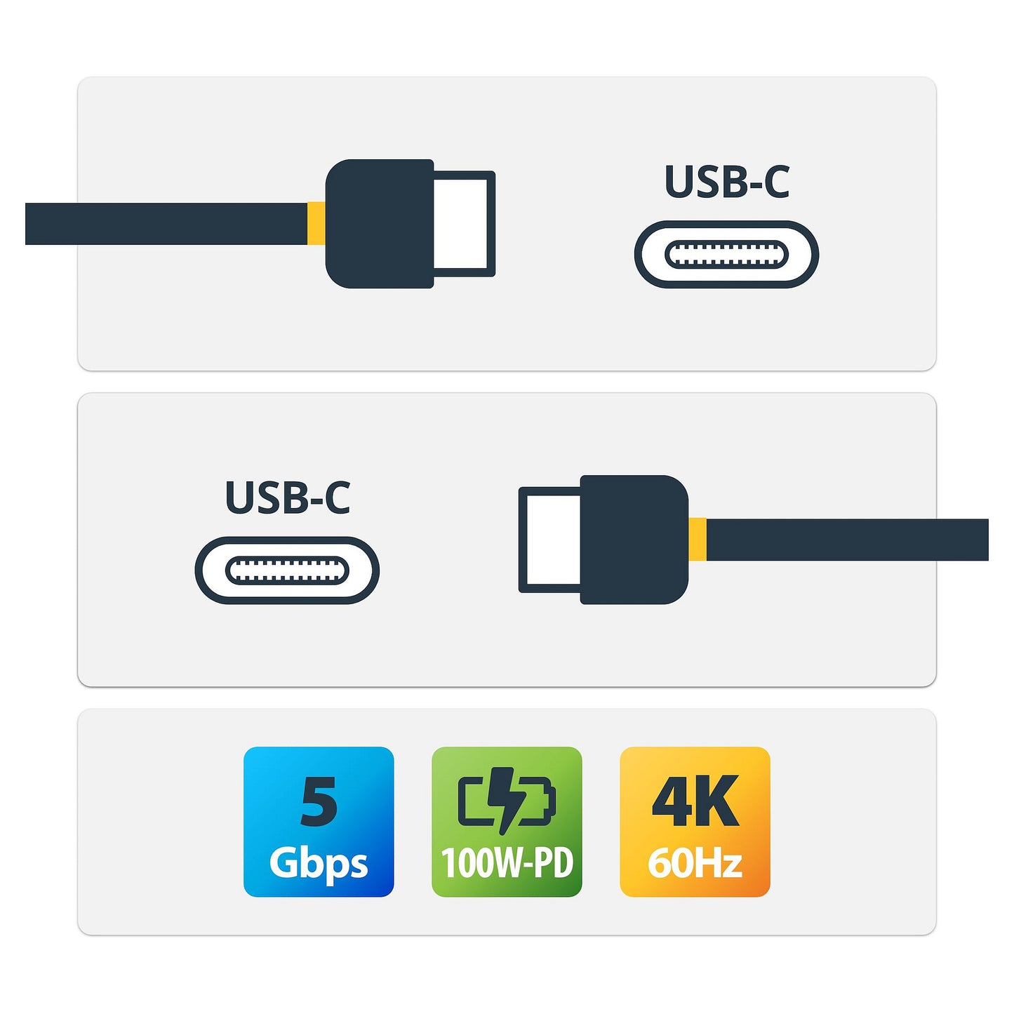 USB-C > USB-C (ST-ST) 1,8m StarTech Black