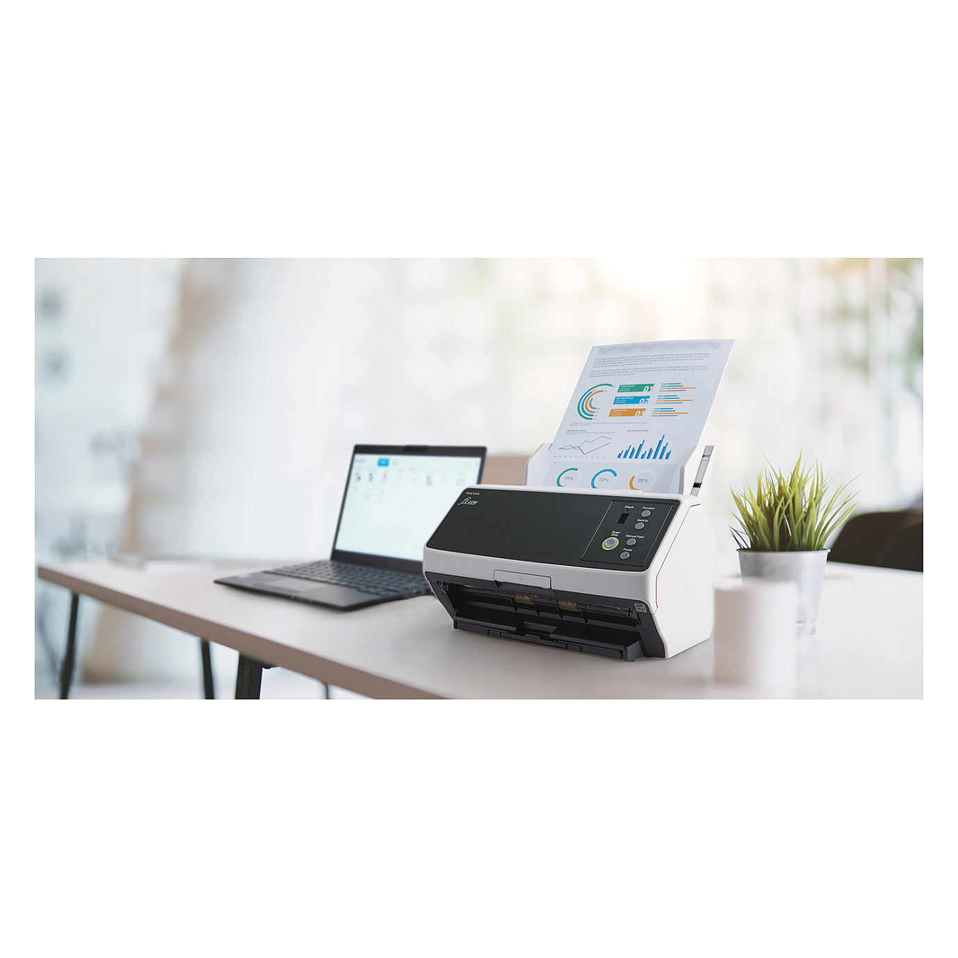 Ricoh Dokumentenscanner fi-8150 50 S./Min ADF Duplex USB 3.2 LAN RJ-45