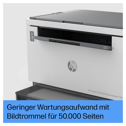 L HP LaserJet Tank MFP 1604w S/W-Laserdrucker 3in1 A4 Wifi Bluetooth-LE