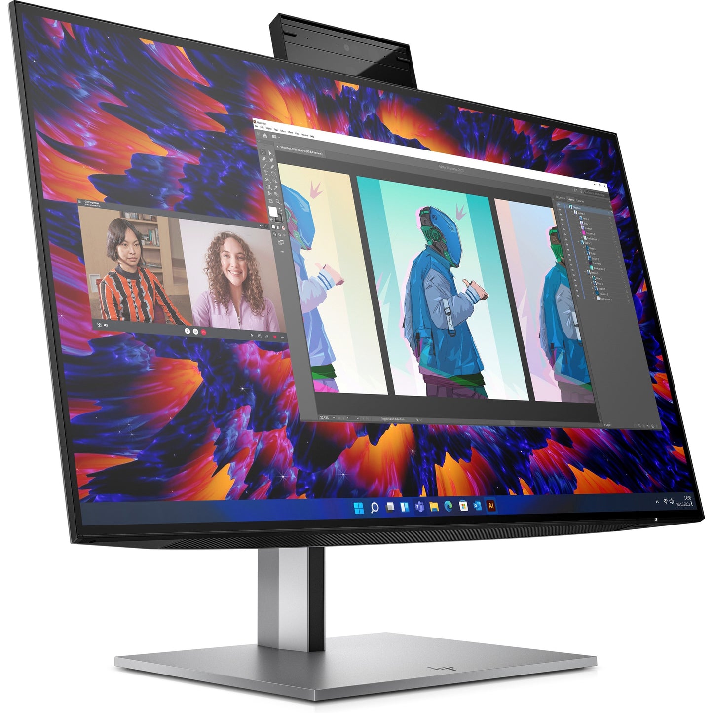 60,5cm/23,8'' (2560x1440) HP Z24m G3 16:9 5ms IPS HDMI DisplayPort USB-C VESA Pivot Speaker Webcam QHD Silver