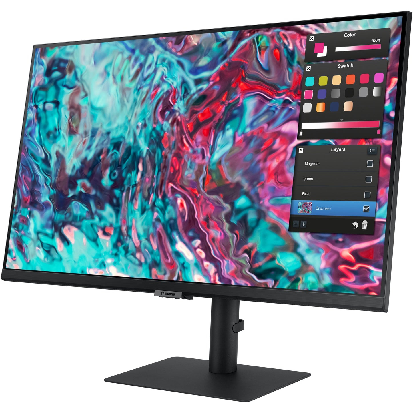 68,6cm/27'' (3840x2160) Samsung ViewFinity S8 S27B800TGU 16:9 5ms IPS HDMI 2xThunderbolt4 VESA Pivot 4K Black