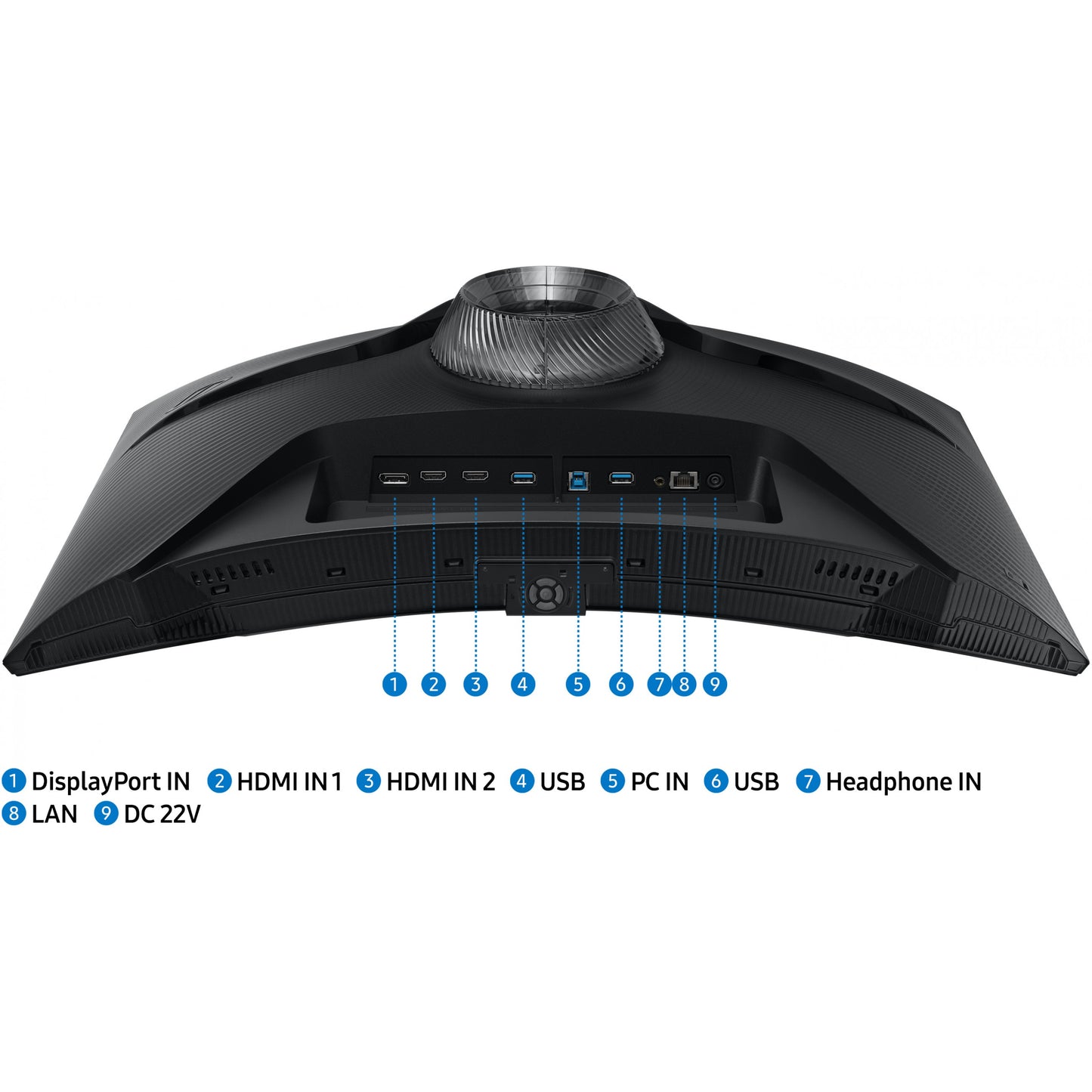 68,6cm/27'' (2560x1440) Samsung Odyssey G6 S27BG650EU 16:9 1ms 2xHDMI DisplayPort VESA Pivot Speaker QHD 240Hz Curved Gaming Black