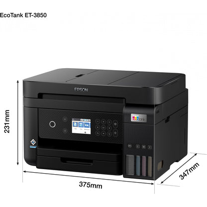 T Epson EcoTank ET-3850 Tintenstrahldrucker 3in1/A4/WiFi/WLAN/ADF/Duplex