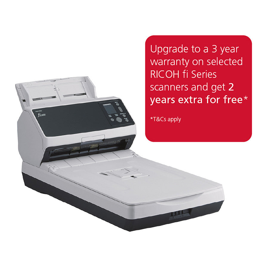 Ricoh Dokumentenscanner fi-8270 70 S./Min inkl. Flachbetteinheit ADF Duplex USB 3.2 LAN