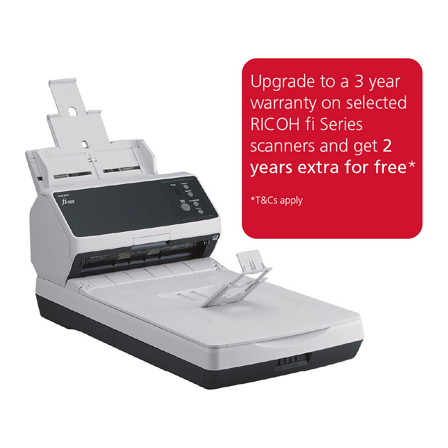 Fujitsu fi-8250 Dokumentenscanner inkl. Flachbetteinheit 50 S./Min ADF Duplex USB3.2 LAN