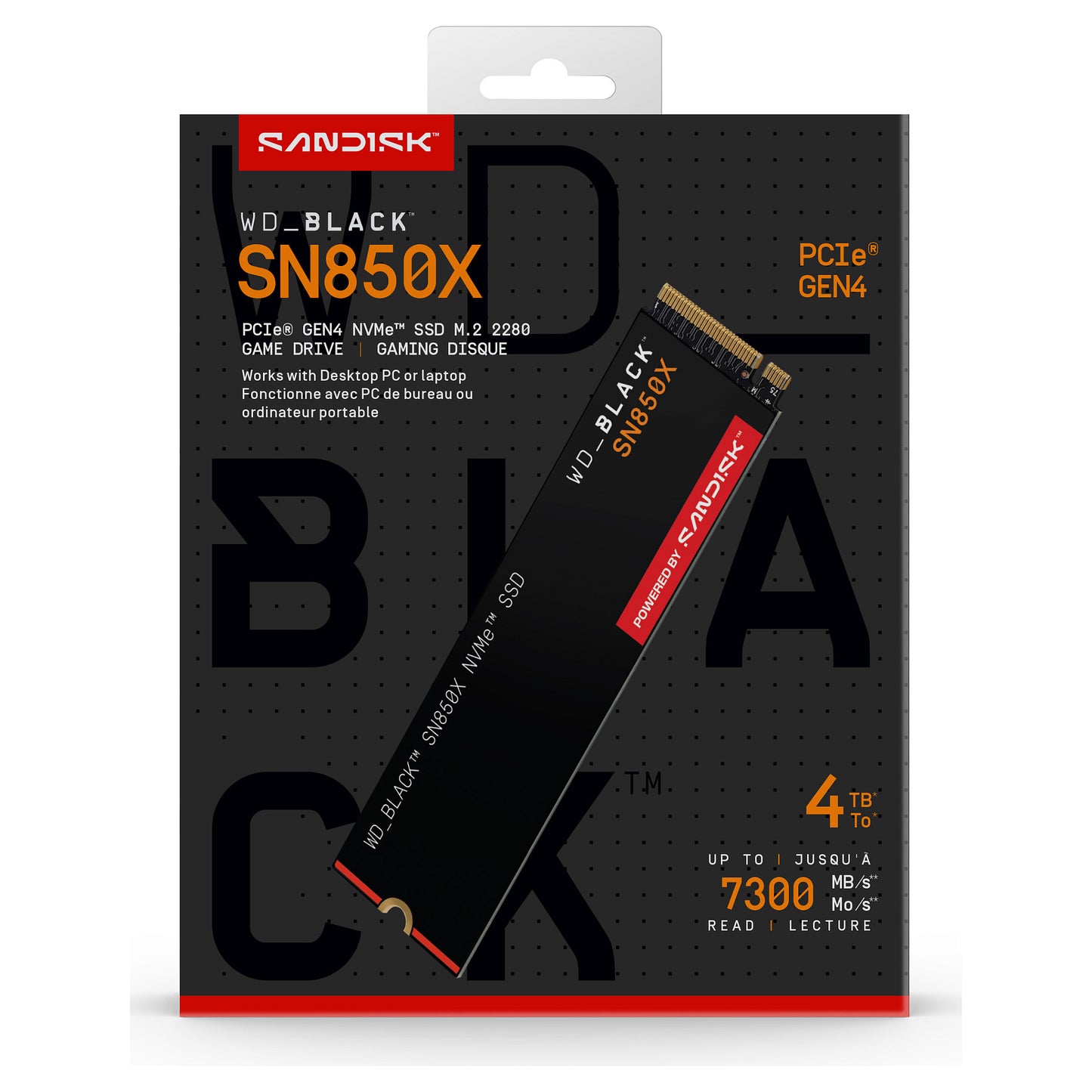 M.2 4TB WD Black SN850X NVMe PCIe 4.0 x 4