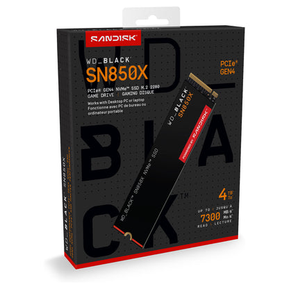 M.2 4TB WD Black SN850X NVMe PCIe 4.0 x 4