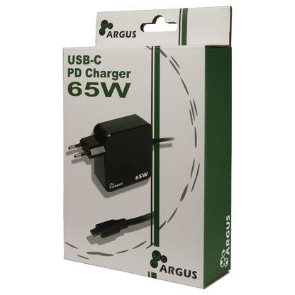 Charger USB-C 65W Black INTER-TECH PD-2065