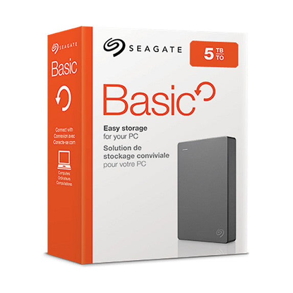 2,5 5TB Seagate Basic 3.2 Gen 1 (3.1 Gen 1) silber silver / grau grey