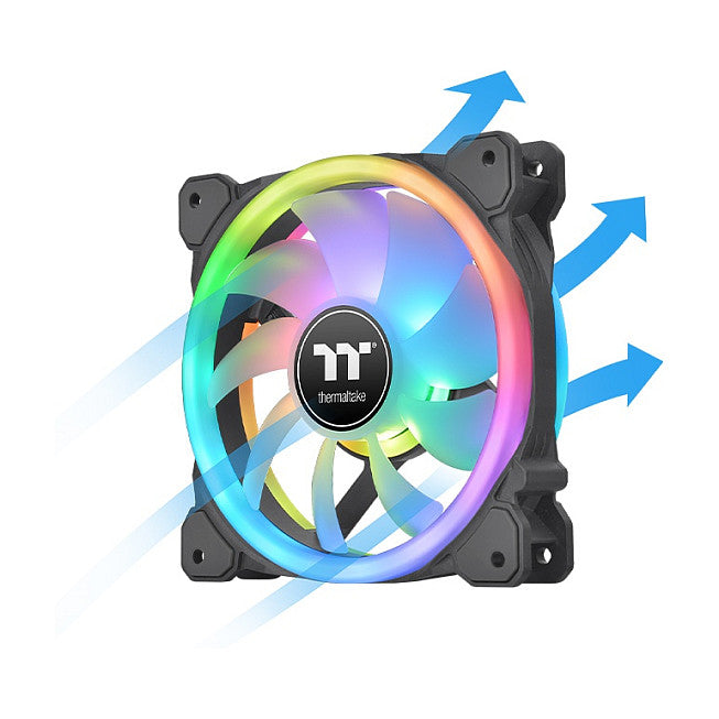 140mm Thermaltake SWAFAN 14 RGB Radi. Fan Black TT Premium Edition 3 Pack