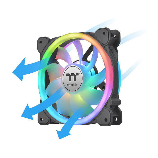 140mm Thermaltake SWAFAN 14 RGB Radi. Fan Black TT Premium Edition 3 Pack