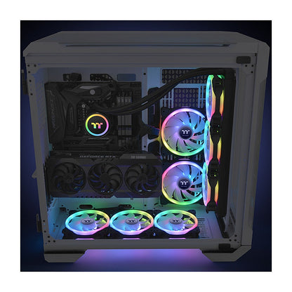 140mm Thermaltake SWAFAN 14 RGB Radi. Fan Black TT Premium Edition 3 Pack