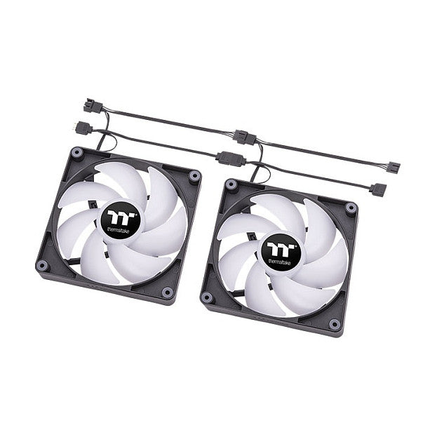 140mm Thermaltake CT140 ARGB Sync PC Cooling Fan 500-1500rpm - 2Pack