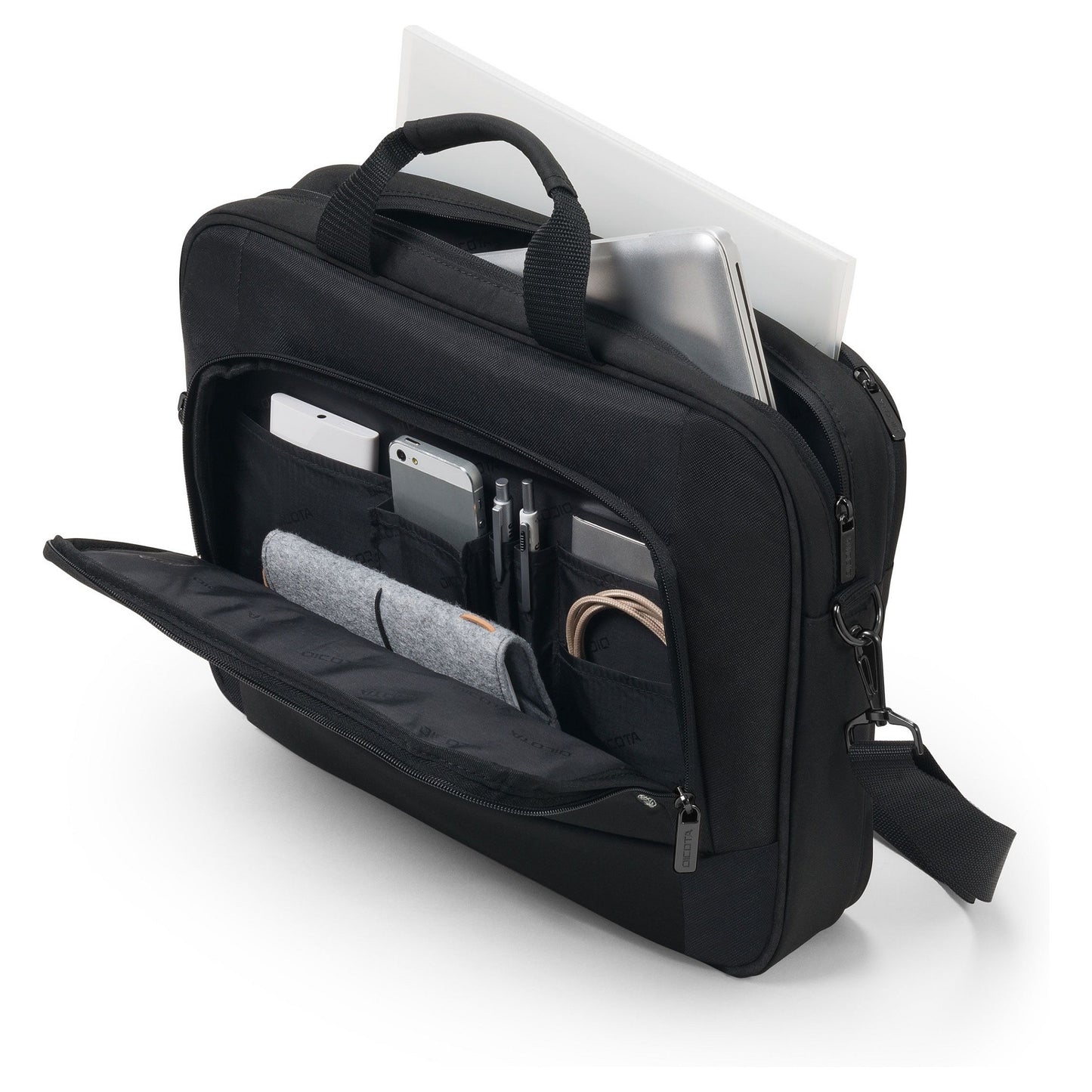 Dicota Laptop Eco Top Traveller BASE bis 35,8 cm 14.1" Schwarz inkl. Schultergurt